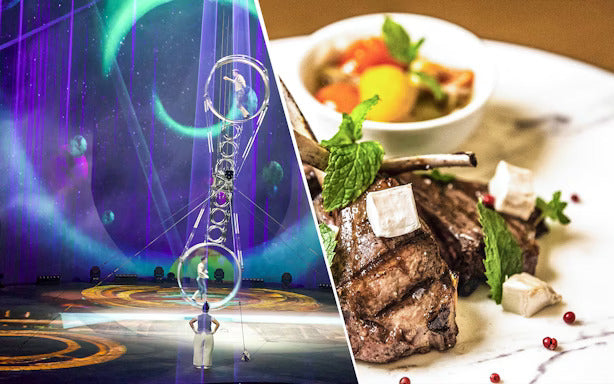 La Perle By Dragone Tickets with Dinner at Le Patio Restaurant
