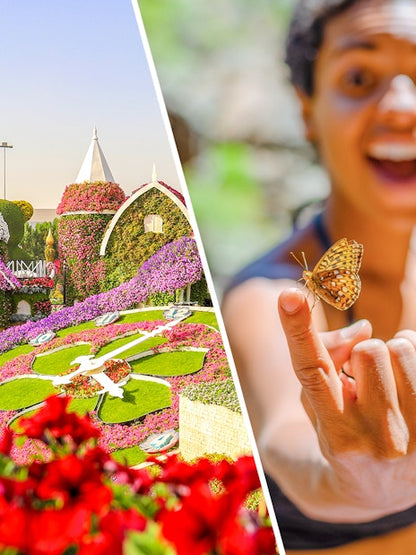 Dubai Miracle Garden + Dubai Butterfly Garden Tickets