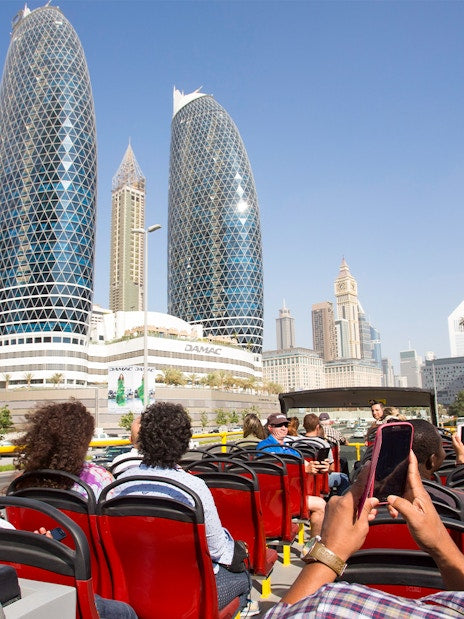 City Sightseeing: Dubai Hop-On Hop-Off Bus Tour with Al Seef Dhow Cruise