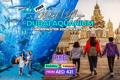 Free Global Village + Dubai Aquarium & Underwater Zoo Tickets