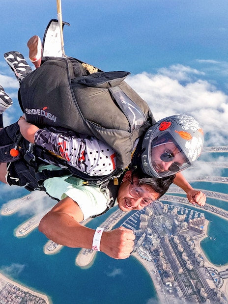 XLine Dubai Marina Zip Line + Tandem Skydiving at the Palm Drop Zone Tickets