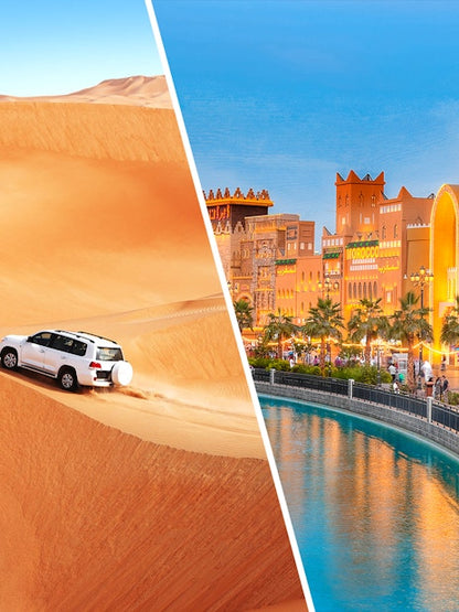 Budget-Friendly Evening Desert Safari with BBQ Dinner + Global Village Dubai Tickets