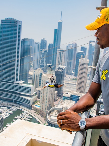 XLine Dubai Marina Zip Line + Tandem Skydiving at the Palm Drop Zone Tickets