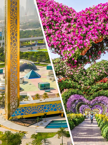 Dubai Frame + Miracle Garden Tickets