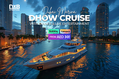 From Dubai Marina: Dhow Cruise with Dinner & Live Entertainment