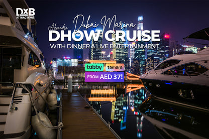 From Dubai Marina: Alexandra Dhow Cruise with Dinner & Live Entertainment