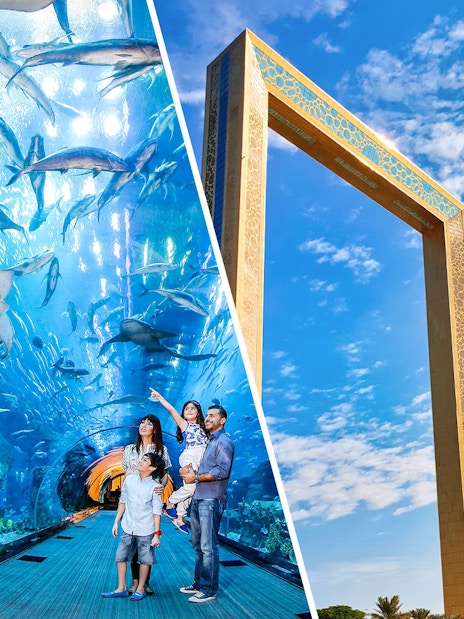 Dubai Frame Tickets + Dubai Aquarium &amp; Underwater Zoo Tickets