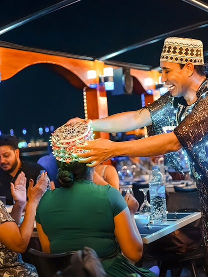 From Dubai Marina: Dhow Cruise with Dinner &amp; Live Entertainment