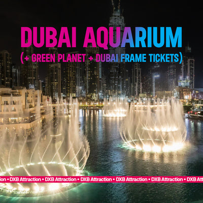 Dubai Aquarium + Green Planet + Dubai Frame Tickets