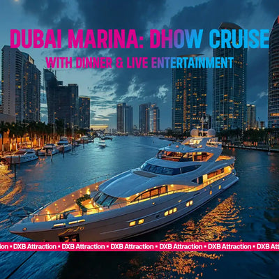 From Dubai Marina: Dhow Cruise with Dinner & Live Entertainment