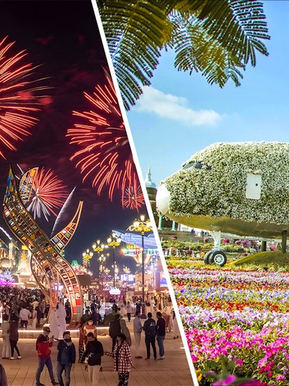 Global Village + Dubai Miracle Garden + Butterfly Garden Tickets