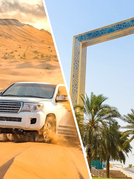 Budget-Friendly Evening Desert Safari + Dubai Frame Tickets