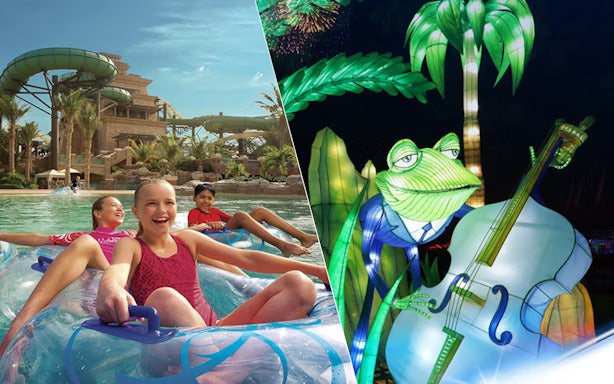 Aquaventure + Dubai Garden Glow Tickets