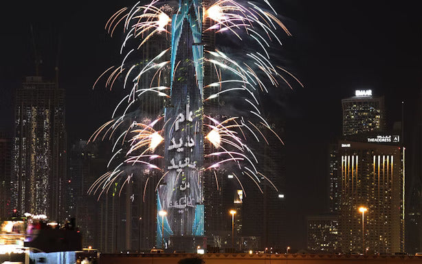 New Year’s Eve Dinner & Alcoholic Beverages at Sky Views Observatory with Burj Khalifa Fireworks