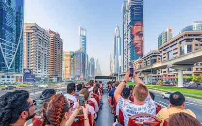 Dubai Hop-On Hop-Off Bus Tour with Dhow Creek Cruise + The View At The Palm Tickets