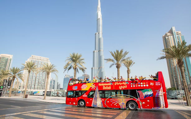 City Sightseeing: Dubai Hop-On Hop-Off Bus Tour with Al Seef Dhow Cruise