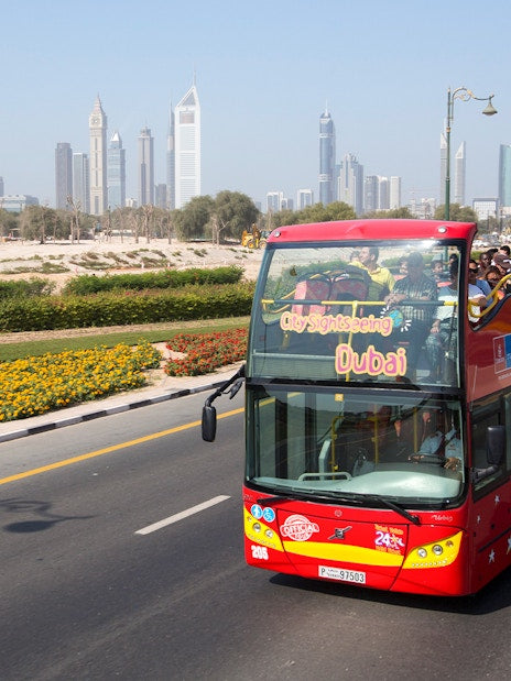 City Sightseeing: Dubai Hop-On Hop-Off Bus Tour with Al Seef Dhow Cruise