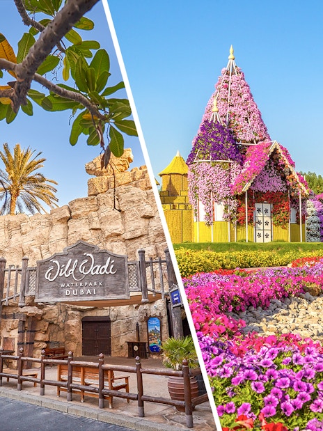 Wild Wadi Water Park + Dubai Miracle Garden Tickets