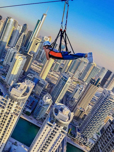 XLine Dubai Marina Zip Line + Tandem Skydiving at the Palm Drop Zone Tickets