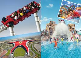 FERRARI WORLD 4 PARK ( Warner Bros +YAS Water World + SEA Worlds )